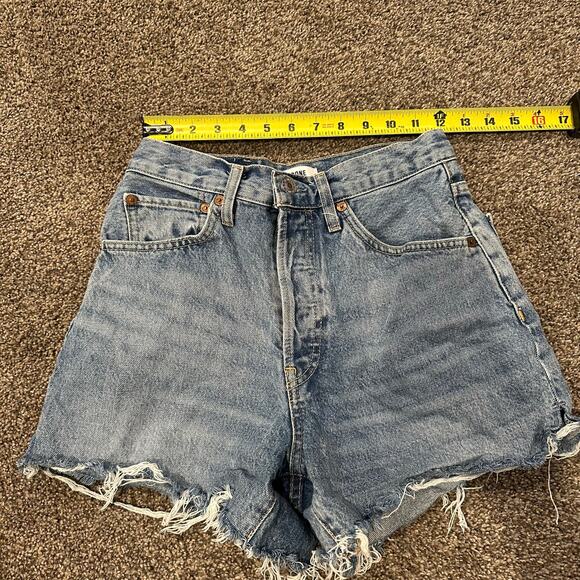 RE/DONE Women's Originals 50s Cutoffs Size 25 In Cool Medium Blue - Picture 6 of 11
